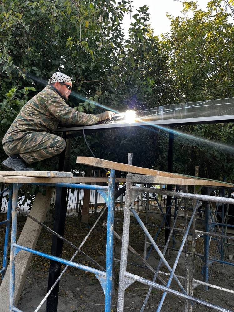 Quyosh navesi karkasini payvandlash